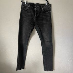 Topman Mens Black Skinny Jeans